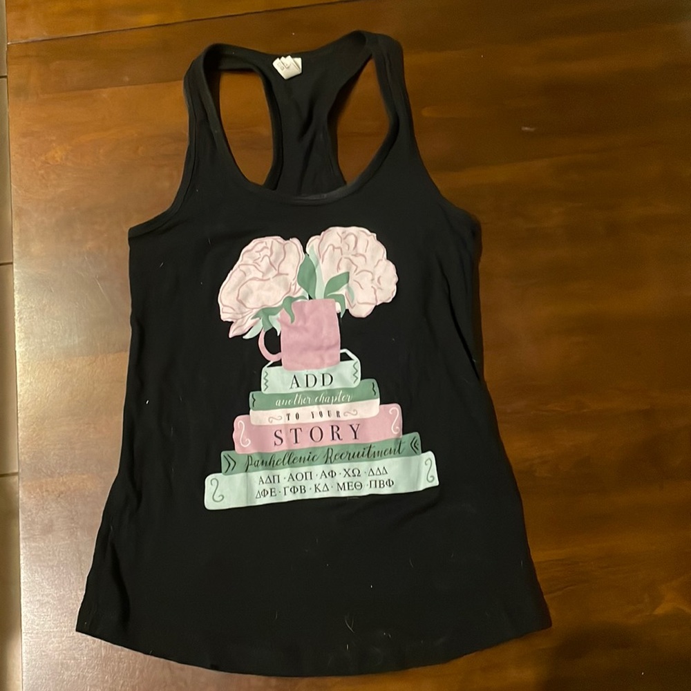 Panhellenic sorority recruitment tank top